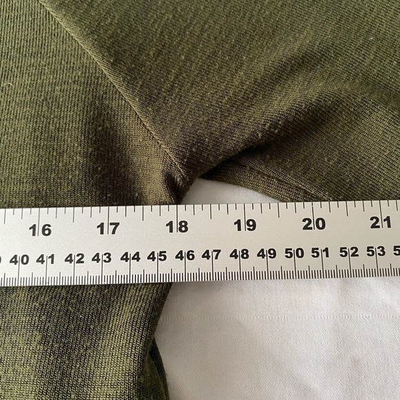 Hide & Seek Women's Faux Layered Olive Green Top Size S/M Fox Print Preppy - Picture 9 of 12